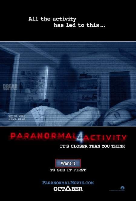 Cartel de Paranormal Activity 4